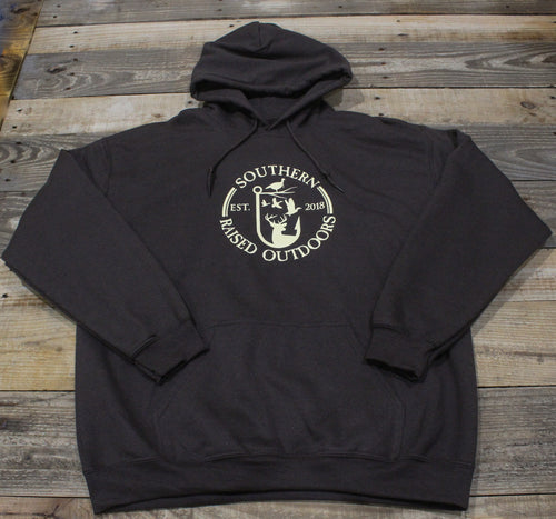 Dark Chocolate/ Khaki- Logo Hoodie