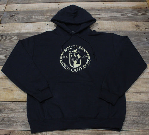 Black/ Khaki- Logo Hoodie