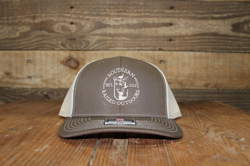 SRO LOGO SNAPBACK—BROWN/BIRCH
