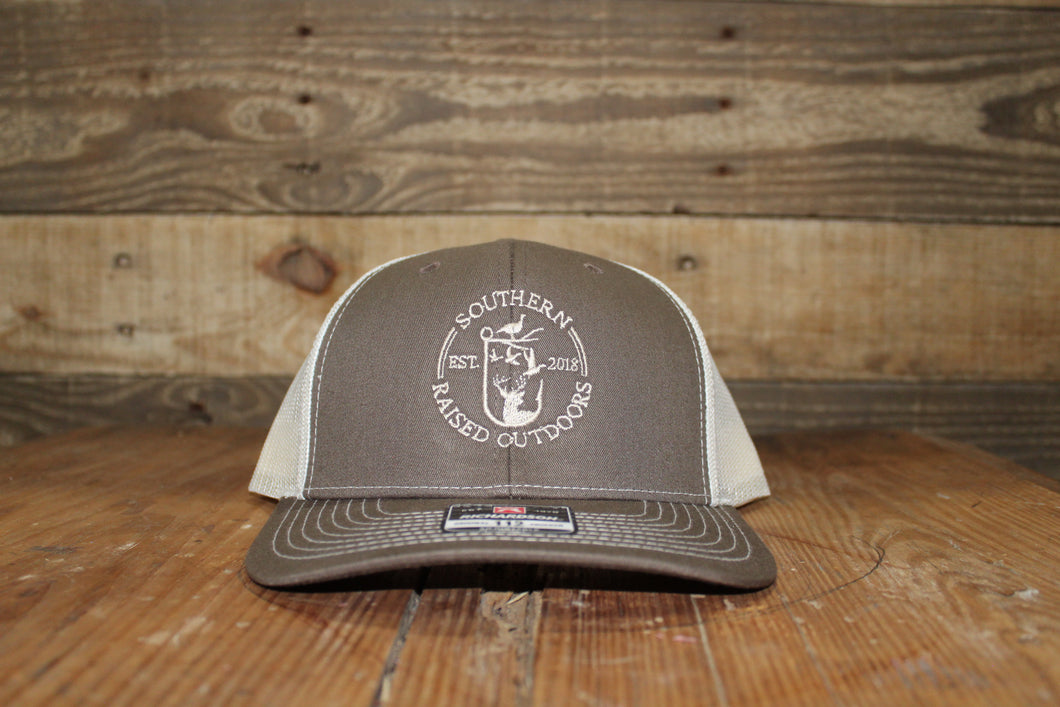 SRO LOGO SNAPBACK—BROWN/BIRCH
